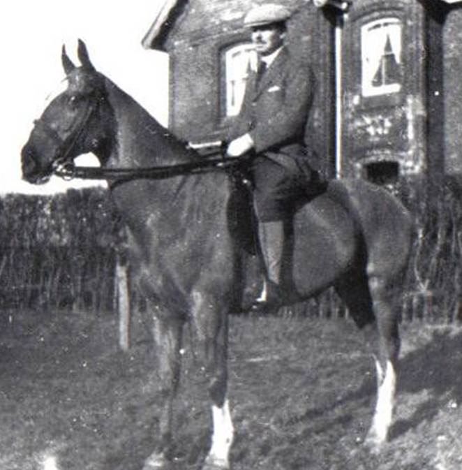 A person riding a horse
Description automatically generated